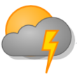 Isolated thunderstorms Isolated thunderstorms